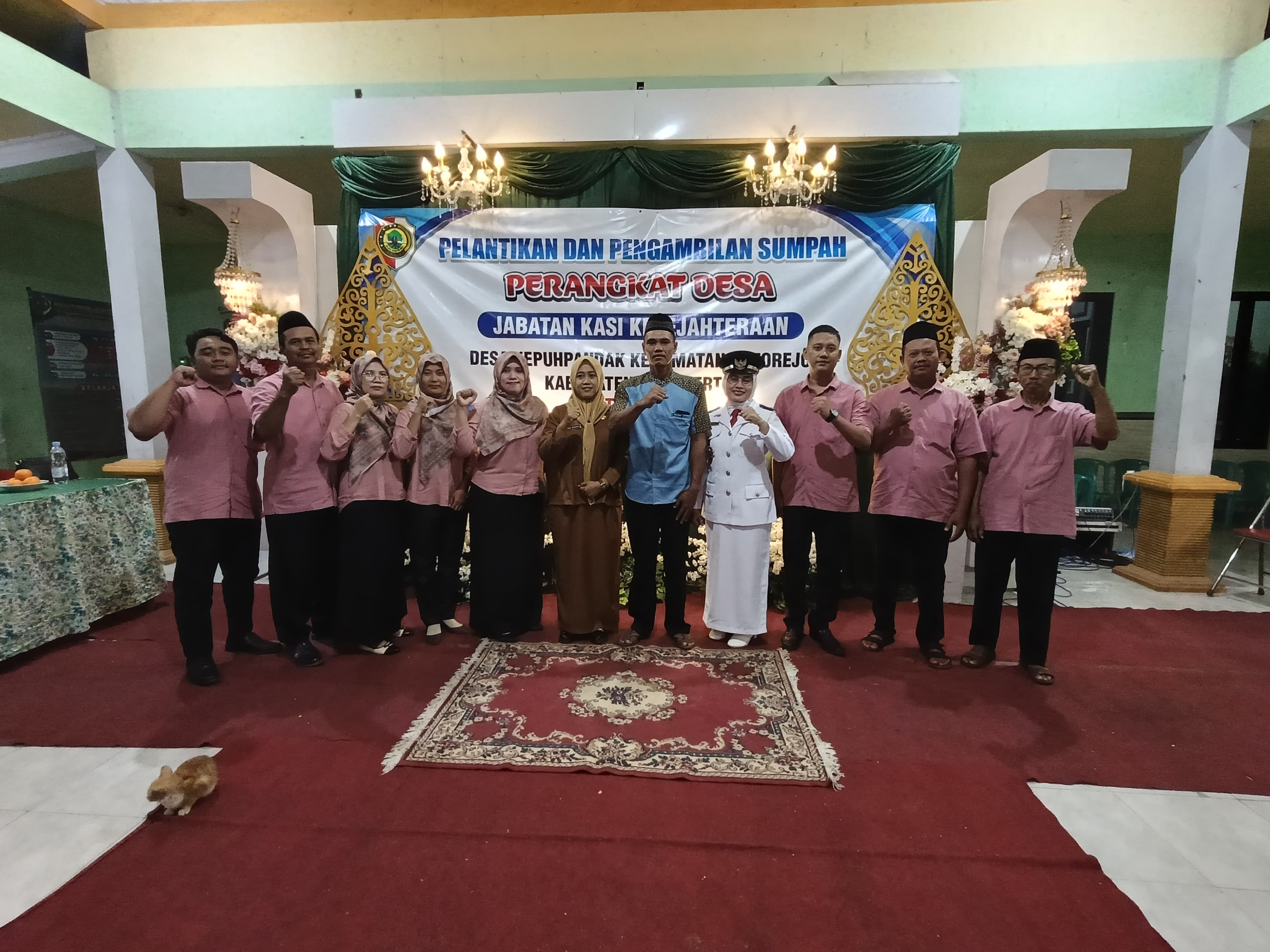 Pemdes Kepuhpandak Kecamatan Kutorejo Gelar Pelantikan Kasi Kesejahteraan.