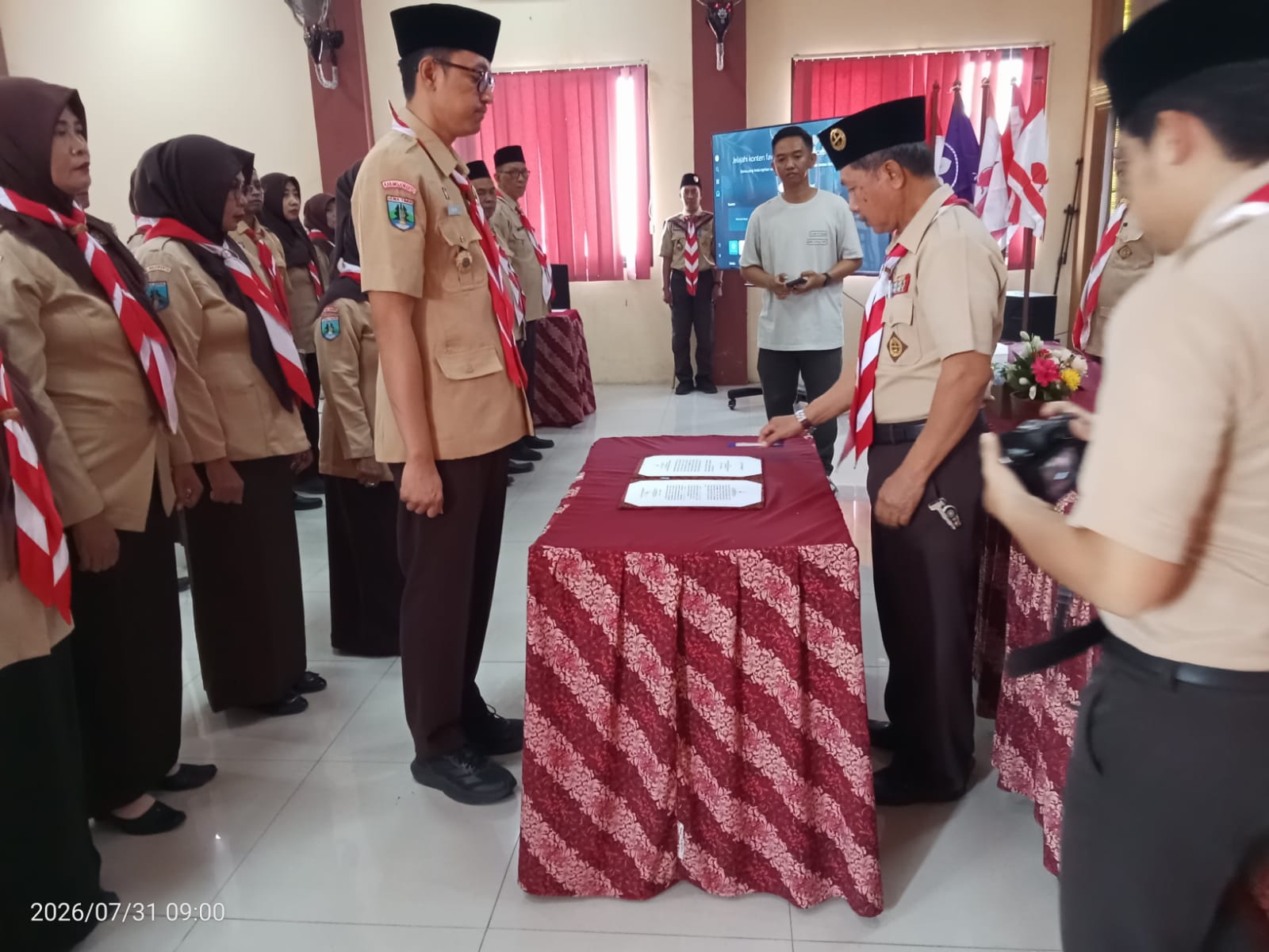Waka Kwarcab Mojokerto Kak  Mukhtar  Sundono Lantik Pengurus Kwarran Puri Periode 2026–2029
