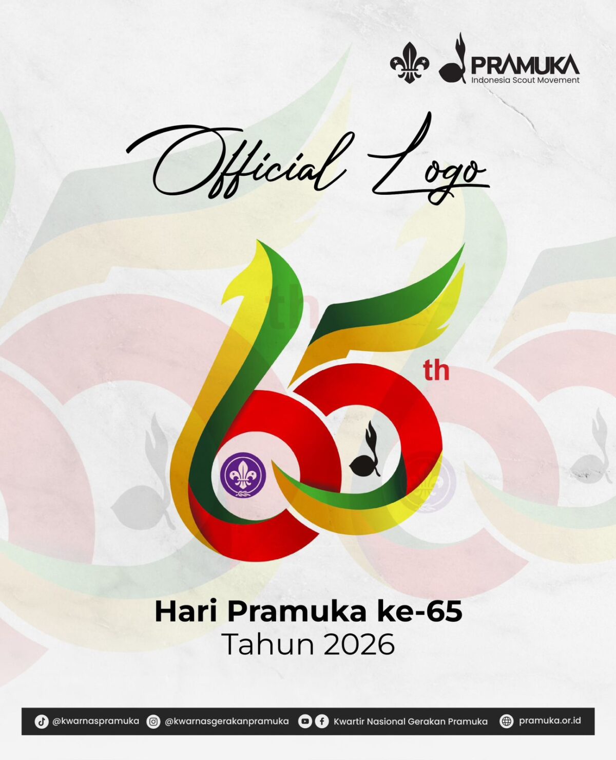 Kwarnas Luncurkan Logo Hari Pramuka ke-65, Simbol Perjalanan dan Komitmen Pembinaan Generasi Muda