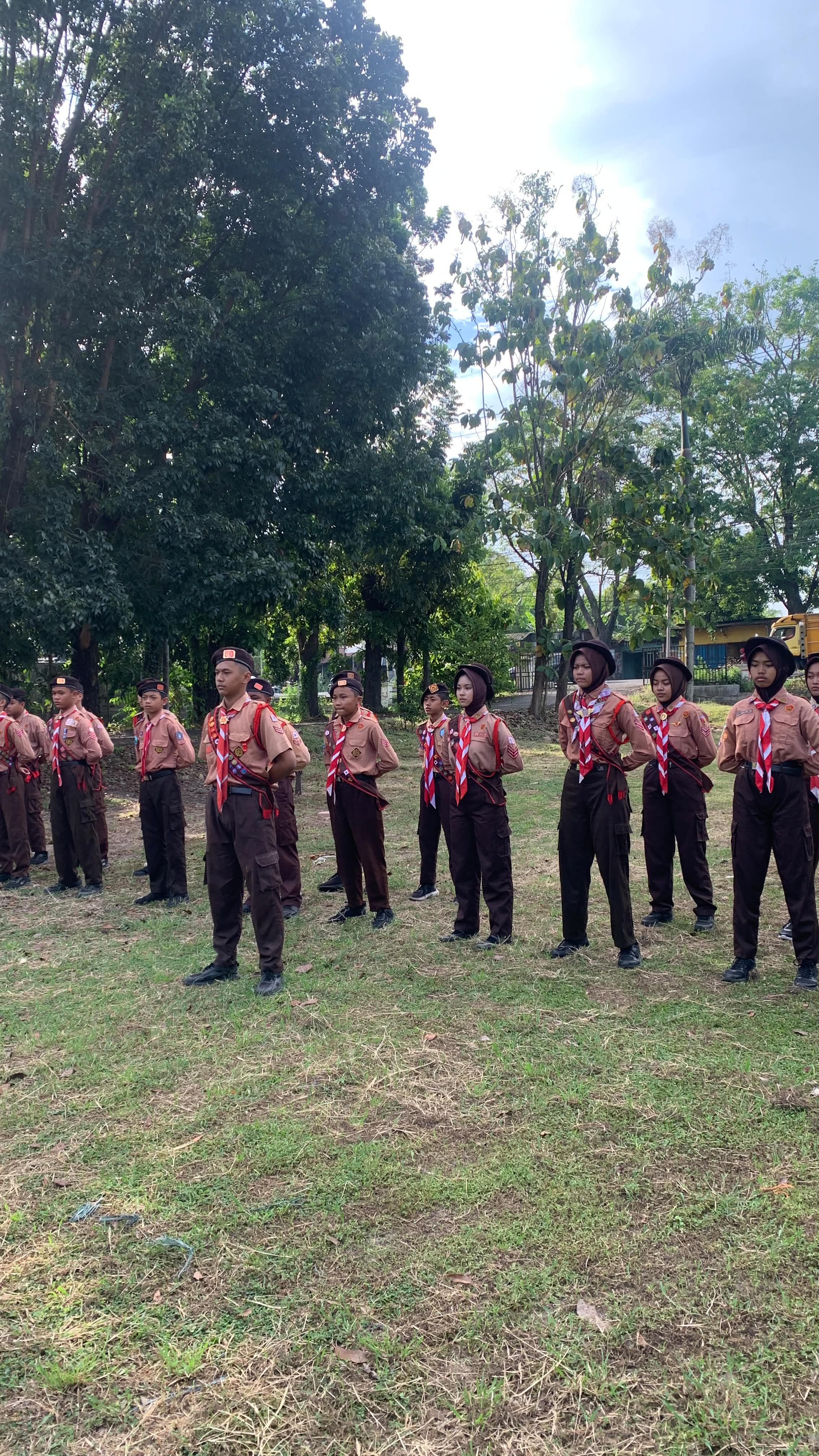 Menuju Jamnas Pramuka XII, Kontingen Kwarcab Mojokerto dilatih PBB tingkatkan disiplin